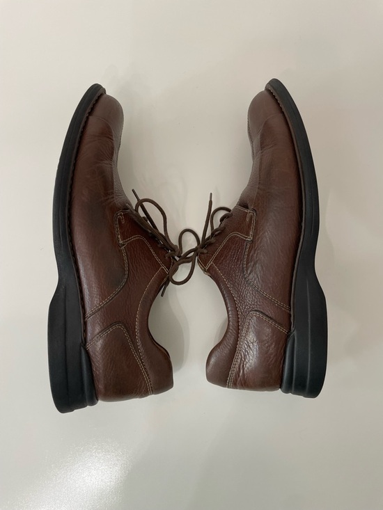 Johnston & Murphy Men\'s Brown Leather Bicycle Toe Oxford Casual Shoes, size 10 main image 8